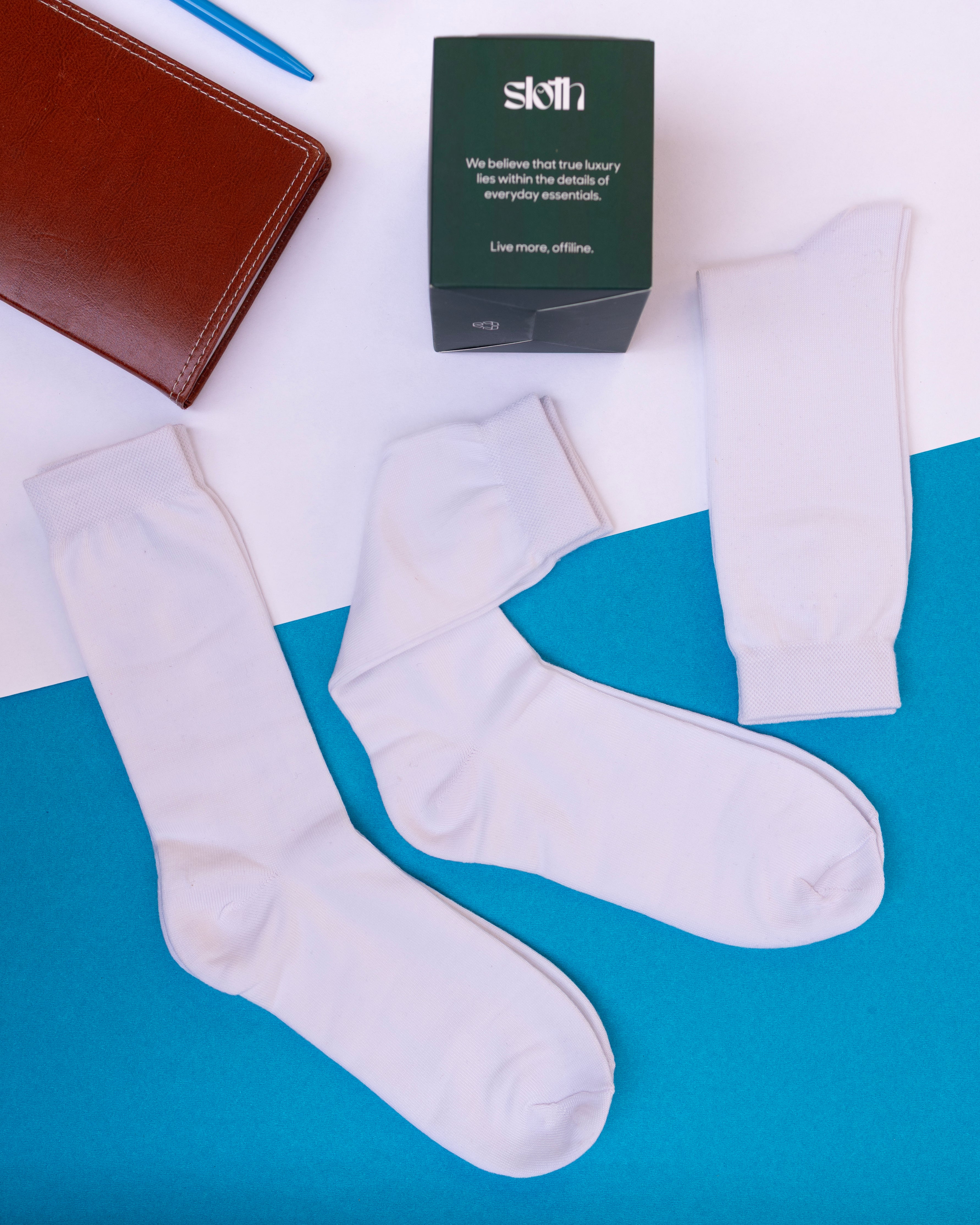 Basic Full (Single Color) - Pack of 3 Full Socks