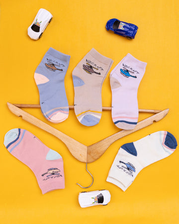 Kids Aircraft - Pack of 5 Kids Socks