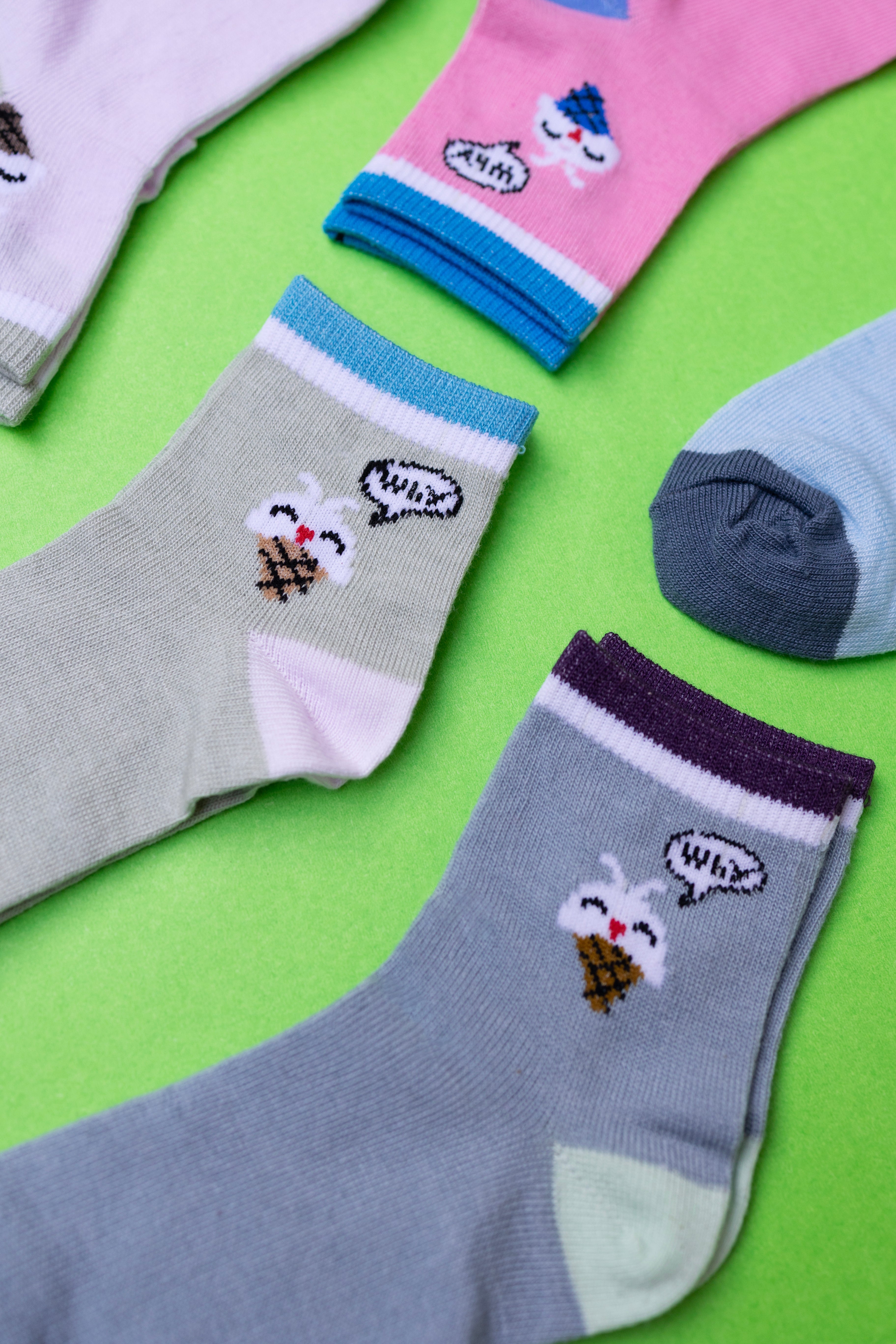 Kids Ice Cream - Pack of 5 Kids Socks