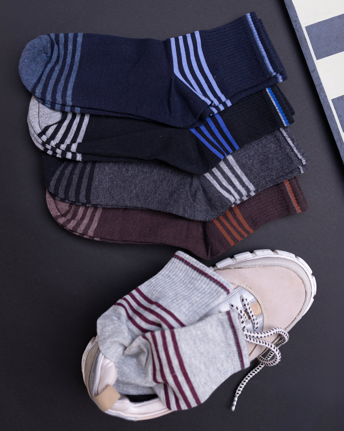 Zebra Ankle - Pack of 3 Stylish Socks