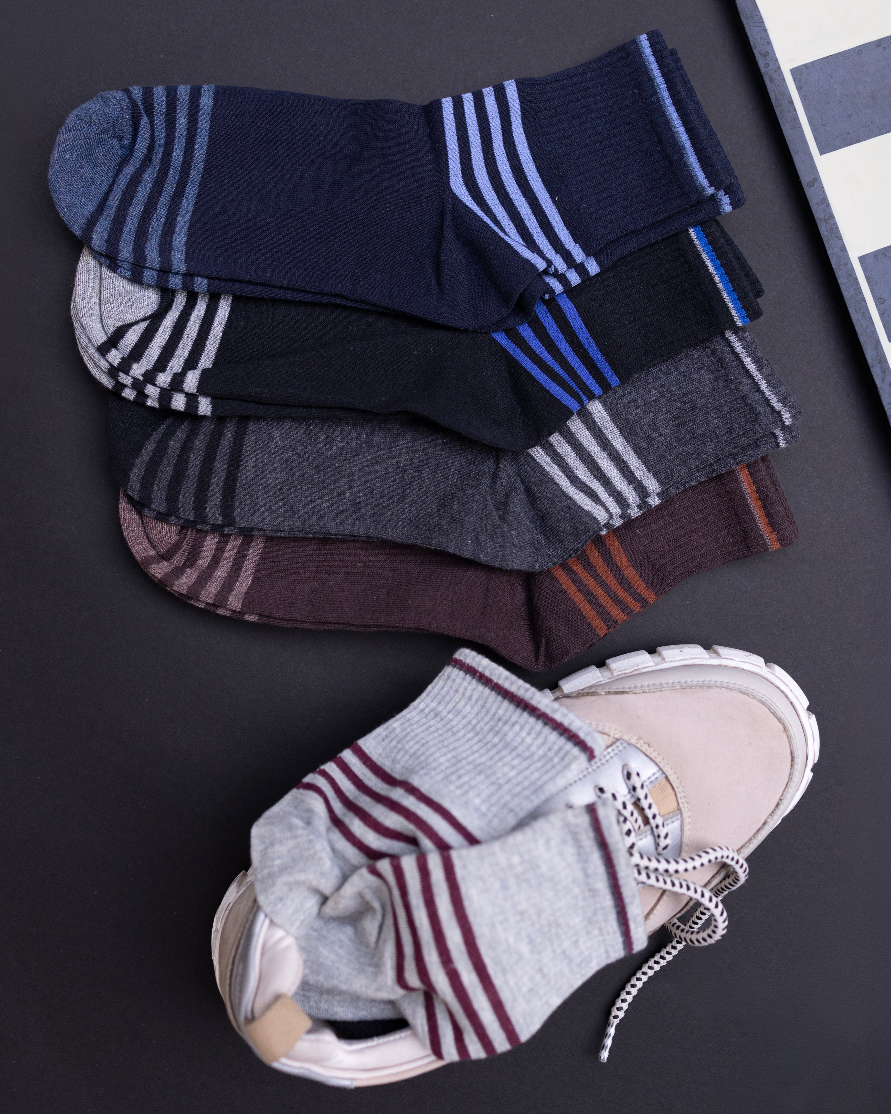 Zebra Ankle - Pack of 3 Stylish Socks