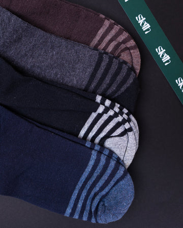 Zebra Ankle - Pack of 3 Stylish Socks