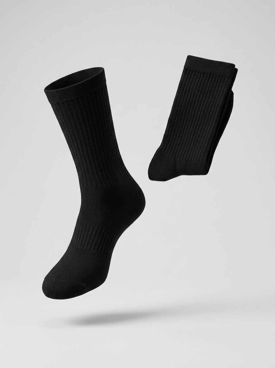 Basic Full (Single Color) - Pack of 3 Full Socks